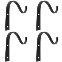 Iron Wall Hooks For Hanging Plant Lanterns, Plant Hanger Fence Metal Bracket For Bird Feeders, Wind Chimes, Mason Jar Sconces, Light Outdoor Indoor Rustic Home Decor, 3 Inch