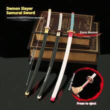 1pc Merchandise - Sword Model - Home Decor - Full Metal Model - Alloy Material - Kanroji Mitsuri Sword Model - New Launch Spring-Loaded Sword - Perfect Gift - Birthday Gift - Ideal Present - Surprise Gift - Holiday Gift - Seasonal Gift - Halloween Gift - Christmas Gift - Gift - Toy