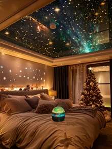 [Aurora | LED Mood] Aurora LED Mood Projection Light | RGB Remote Control, Galaxy Star Projector, Bedroom Night Light Projector | Adult Room Home Theater, Ceiling, Gift Decoration, Camping, Wedding Decoration, Amazing Projection Light Gift, Holiday Party