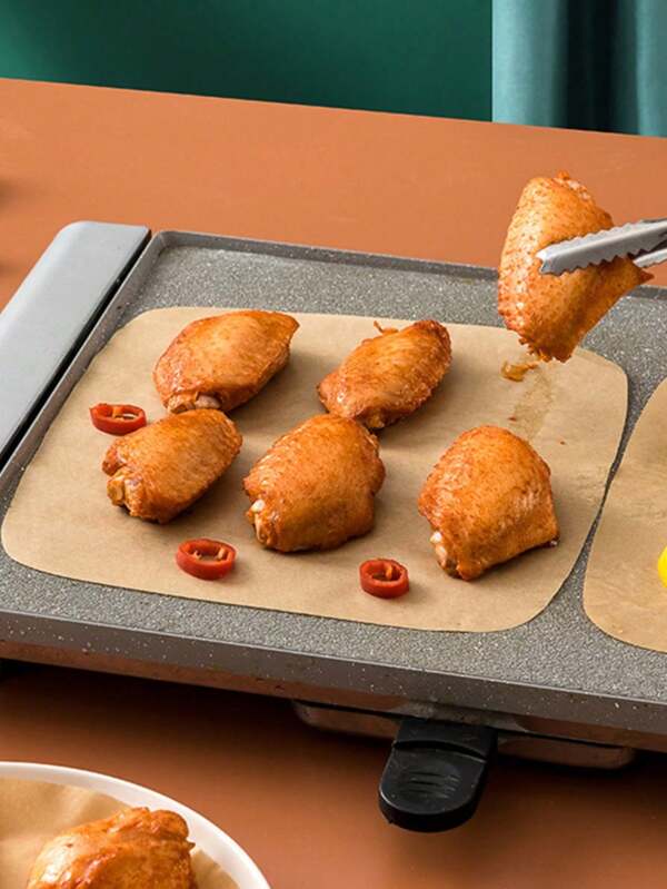 100/200/300/500pcs Square Air Fryer Parchment Paper Liners - Oil-Proof, Non-Stick, Water-Resistant, Easy Cleanup, Microwave & Oven-Friendly For Baking, Roasting