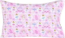 Pink Ballerina Ballet Dancer Cute Fun 100% Cotton Cozy Twin Bed Sheet Set, Flat Sheet & Fitted Sheet & Pillowcase Kids Toddler Natural Bedding Set (Girl, Twin) - 珊瑚粉 - 查看 5