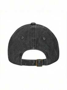 Vintage Distressed Cotton Cowboy Hat With ROCK STAR & Grunge Text Graphic, For Music Enthusiasts, Cotton Denim Hats, Baseball Caps, Trucker Caps. The Arched Brim Design Is Adjustable.