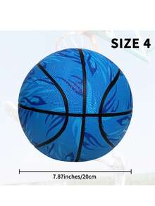 Basketball, Indoor And Outdoor, Match And Training, Entertainment - Size 3, 4, 5, 7 - Blue - View 11