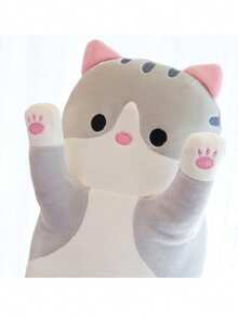 Molutian 2 Sizes (50/70cm) Long Plush Cat Doll, Cute Animal Cat Creative Long Soft Plush Doll, Office Rest Sleep Pillow Cushion Stuffed Gift Doll, Children Birthday Gift, Christmas Gift, Girls Gift - Multicolor - View 3