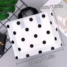 50 个加厚塑料礼品手提袋，情人节派对礼品袋，简约礼品袋，轻便，便携式花卉图案图案大容量手提包，新年，婚礼，购物袋，生日礼物袋，派对礼品袋，30 * 20 * 8 厘米/11.8 * 7.8 * 3.1 英寸，感恩节，万圣节，圣诞节 - 彩色 - 查看 20