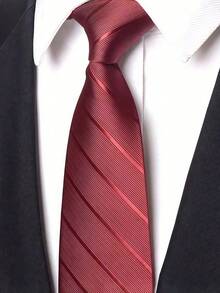1 chiếc cà vạt cao cấp, phù hợp cho trang phục công sở, trang phục thường ngày, kiểu dáng thời trang đa năng, thích hợp để mặc hàng ngày, có thể phối cùng đồng phục, áo sơ mi, vest, v.v. - nhiều màu - Xem 16