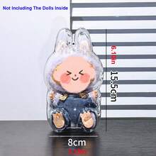 适用于拉布布专用防尘盒，拉布布透明展示盒，娃娃收纳展示盒，学校用品，返校