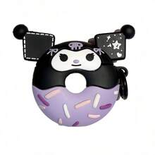 Sanrio 1pc Kuromi Doughnut Style Pro/2/3/4 Bluetooth Earphone Cartoon Protective Case