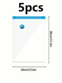 15/10/8/5/1pc Vacuum Compression Bag, Vacuum Storage Bag, Clothing Organizer Bag, Travel Luggage Compression Bag, Travel Storage Bag, Clothing Storage Bag, Reusable Vacuum Bag, Save Up To 80% Space, Suitable For Jackets, Shirts, Quilts, Pants, Home, Dormitory, Wardrobe, Bedroom, Bathroom, Travel, Back To School Bedroom, Storage Bag, Home Storage, Women's White T-Shirts, Women's Black Pants, Women's Winter Clothes, Dresses, Back To School