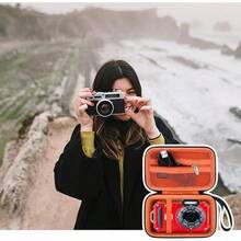 Elonbo Carrying PIXPRO WPZ2 Rugged Waterproof Digital Camera, Shockproof WiFi 4K Video Digital Camera Storage Cover Bag, Mesh Pocket Fits Battery Card. Black - 橘色 - 查看 7