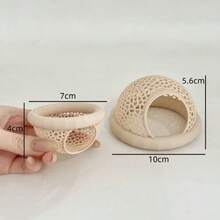 Betta Cave Floating Betta Shrimp Cave Aquarium Hammock Resting Fish Tank Decorations Feeding Breeding House Fish Tank Decorations - Multicolor - View 3