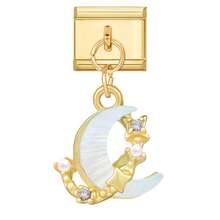 1pc Butterfly, Heart, Moon & Star Shaped Unassembled DIY Bracelet, Necklace, Ring, Anklet Components, Gold-Tone Pendant, Fashionable & Delicate Charm Bracelet Module