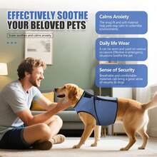 Dog Anxiety Vest, Skin-Friendly Thunder Jacket For Dogs, Dog Calming Shirt For Thunder, Fireworks, Vet Visits And Separation - Keep Pet Calm Without Medicine & Training, Anti Anxiety For Dogs - Multicolor - View 5