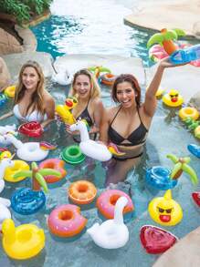 Aufblasbarer Getränkehalter, Getränke-Schwimmkörper für den Pool, Pool Getränke-Schwimmkörper für Hawaii-Motiv Pool Partys, süße Flamingo aufblasbare Becherhalter Untersetzer, Schwimmuntersetzer für Poolparty