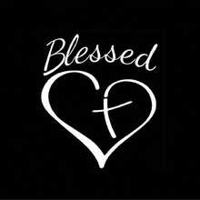 Show Your Faith With This Stylish Heart And Cross Decal Sticker For Cars, Trucks, And Laptops! - White - View 7