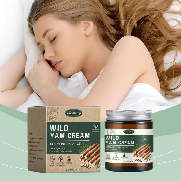 1 caja, 1 pieza (100g) Crema hidratante de ñame para mujeres, crema hidratante para el cuidado del Body femenino
