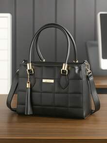 Elegant Women's Bag With Adjustable Shoulder Strap - 黑色 - 查看 1