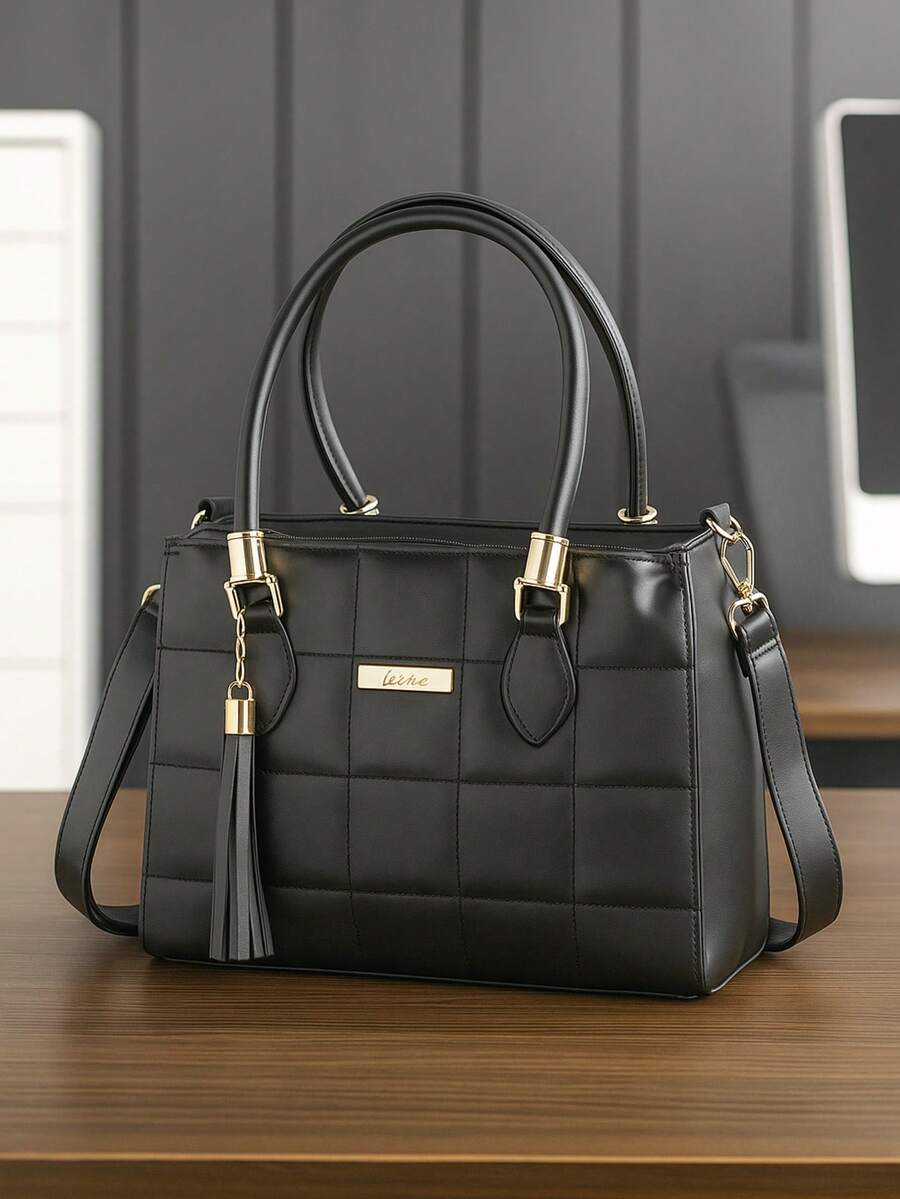 Elegant Women's Bag With Adjustable Shoulder Strap - 黑色 - 查看 1