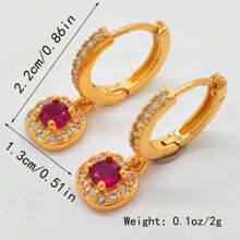 2pcs/Set New Fashion Middle Eastern Bridal Earrings