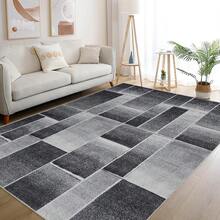 Moderner geometrischer Patchwork-Teppich, Läufer-Teppiche für Wohnzimmer, waschbare Indoor-Teppiche für Schlafzimmer, Teppichboden-Dekor für Eingangsbereich Esszimmer Büro