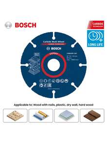 BOSCH EXPERT Muti-Material Cutting Wheel 110mm Saw Blade Carbide Tech Universal Brand Fit - Multicolor - View 1