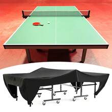 Outdoor Table Tennis Table Cover – Waterproof, Sunproof, And Dustproof Protection For Indoor & Outdoor Tables (Black) - Black - View 5