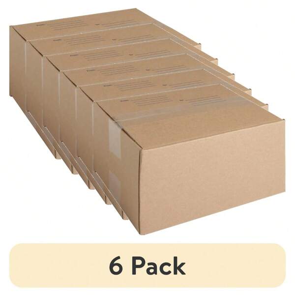 (6 Pack) Medium Shipping Box 11" X 7.5" X 5.5" – Kraft Brown Corrugated Box, 32 ECT, Ideal For Small To Medium Packages, Ships Flat For Easy Storage