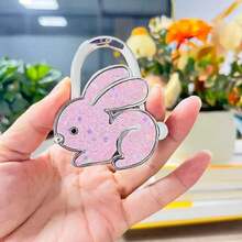 Rabbit Shaped Foldable Hanging Hook, Desk Edge Bag Hanger, Rabbit Bag Hanger, Key Holder - Multicolor - View 13