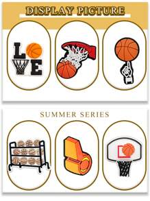 24 piezas de la Serie de Premios Grandes de Locura del Baloncesto, accesorios de moda desmontables y lavables, cada paso brilla con estilo. Calzado de PVC con tema de baloncesto, que incluye elementos como balones de baloncesto, canastas, corazones, trofeos, etc., así como palabras como "AMAR" y "VIVIR AMAR JUGAR".