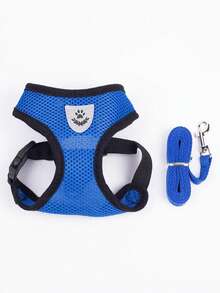 2pcs/Set Breathable Mesh Cat/Dog Harness And Leash Set - Reflective, Adjustable Pet Vest With Leash, Suitable For Small Dogs And Cats, Convenient For Walking And Training, Durable - Multicolor - View 14
