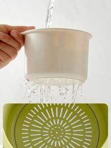 1pc Multifunctional Hanging Over Sink Basket, Detachable Sink Strainer For Kitchen, Bathroom Drain Filter & Food Waste Separator, Fruit Washing Colander, Suitable For Apartment Living