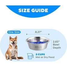 Outward Hound Fun Feeder Slo Bowl, Slow Feeder Dog Bowl, Medium/Mini, Turquoise - Stainless Steel - View 5