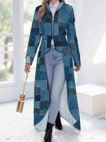 2024 Spring & Summer International Trade Elegant Solid Color Long Sleeve Windbreaker