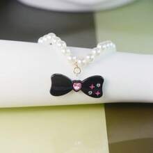 Colliers élastiques pour animaux de compagnie (chats et chiens) de petite et moyenne taille avec des décorations de diamants, arcs, étoiles, lune et perles. Accessoires décoratifs magnifiques pour chiots et chatons