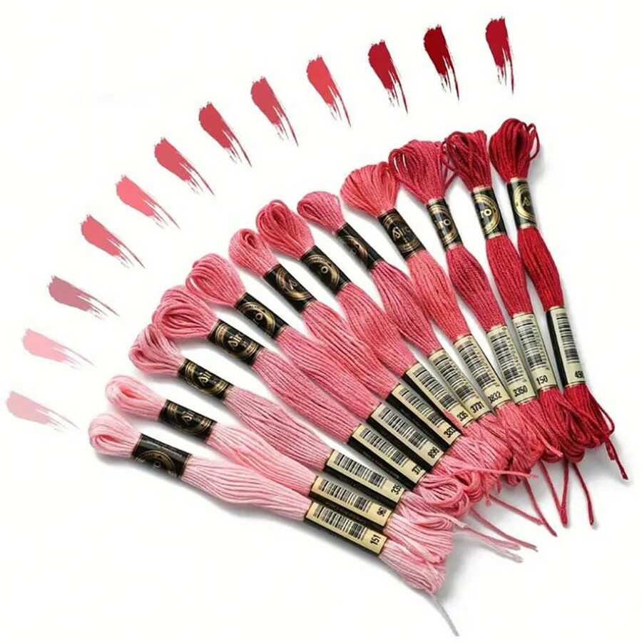 12pcs/Set 8m Embroidery Threads Floss For Cross Stitch Threads Friendship Bracelets Crafts