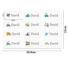 Custom Name Labels With Cute Patterns, Suitable For Sewing On Garments, Quilts, Backpacks, Hats, Dolls, And Hand-Knitted Items. Ideal For Daycare And School Stationery.Name Labels, Customized Labels, Daycare Labels