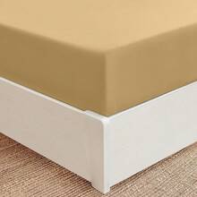 Mellanni King Fitted Sheet - Iconic Bedding Sheets With Up To 16 Inch Deep Pocket - Soft & Cooling - Fade & Stain Resistant - 1 PC (King, Light Blue) - 1862年金 - 查看 1