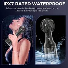 Electric Ear Wax Removal Kit With Integral Tank, Safe Ear Cleaner With 4 Pressure Modes, Ear Cleaning Kit With Digital Display, IPX7 Ear Irrigation Flushing System(Black) - 紅木色 - 查看 9