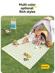 1pc Portable Picnic Mat, Outdoor Picnic Blanket For Spring/Summer, Party Table Cloth, Waterproof, Beach Mat, Camping Groundsheet