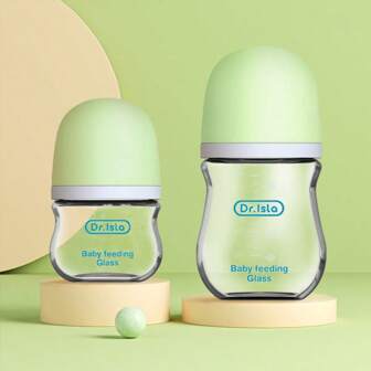 Large Capacity Glass Feeding Bottle For Newborns