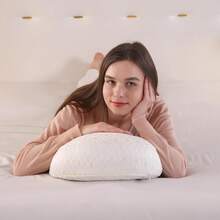 Stillkissen, Seitenschläferkissen mit austauschbarem Kissenbezug, Schwangerschaftskissen, Taillenkissen für schwangere Frauen, Seitenkissen mit 1 Zusatzkissen,  42*40*3cm, für Schwangere, Babys und Seitenschläfer - Weiss - Übersicht 6