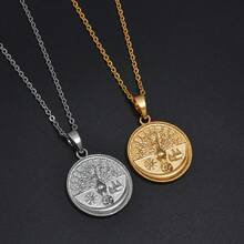 1pc Yezidi Lalish Peacock Pendant Necklaces Stainless Steel Yazidis Jewelry - Multicolor - View 2