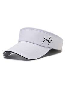 遮阳户外简约休闲帽，中性时尚遮阳帽，高尔夫印花，帽子加宽帽檐遮阳上衣，高尔夫帽，运动帽，夏季马拉松棒球帽，遮阳帽休闲，休闲，时尚，简约，旅行和户外。