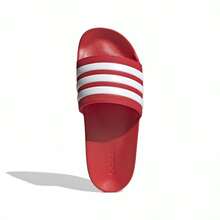 Adidas ADILETTE SHOWER - Red and White - View 2