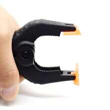 12 piezas Pinzas de resorte de plástico resistente de 3 pulgadas, pinzas de resorte multiusos aptas para trabajos en madera, estudio fotográfico, manualidades