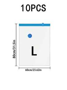 20pcs/1 Vacuum Seal Bags, Travel Accessories, Vacuum Bags, Travel Essentials, Vacuum Storage Bags, Travel Essentials, Storage Bags, Cruise Essentials, Organization Storage, Bedroom Vacuum Storage Bags, Space Saver For Clothing, Mattresses, Blankets, Duvets, Pillows, Quilts, Travel And Moving - Multicolor - View 12