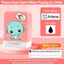 ختم شخصي بتصميم كيوت، ختم اسم مخصص مصمم لتخصيص الملابس. إنه ختم اسم شخصي مع أنماط كرتونية، وختم توقيع، وختم اسم مقاوم للماء، مثالي للزي المدرسي، والملصقات المخصصة، والهدايا، ولوازم المدرسة، والعودة إلى المدرسة - متعدد الألوان - مشاهدة 9