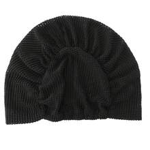 Sleek Design, Breathable Mesh Black Undercap For Women - Elastic, Lightweight & Portable | Fashionable Polyester Hair Cap