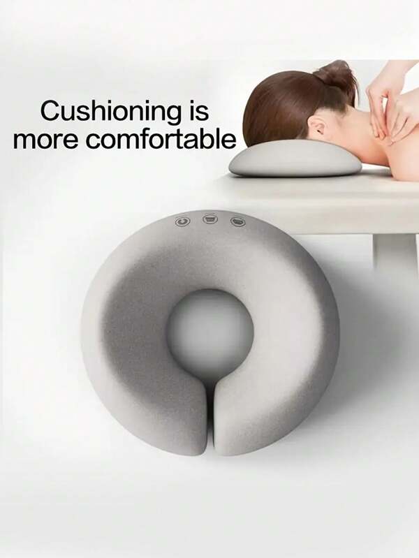 1pc Beauty Salon Plank Pillow Beauty Bed Special Pillow Nudging Massage Bed U-Shaped Pillow Plank Pillow Memory Foam Facial Face Cushion,Contour Facial Pillow, Ergonomic Neck & Face Support Cushion, Zipper Closure, Dry Clean Only, Multi-Purpose Home, Spa, Office Relaxation | Contour Design | Soft Fabric Jacket