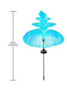 1 Stück Solar-Gartenleuchte, 7 Farbwechsel, wasserdicht für den Außenbereich, einfache/doppelte/dreifache Schicht Quallen-förmige Solar-Blumenlampe, 2 Schichten/5 Schichten, Sternenhimmel Dekoration, geeignet für Garten, Hof, Außenbereich, Valentinstag Dekoration - Verschiedenfarbig - Übersicht 8
